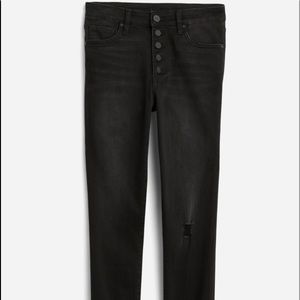 KUT FROM THE KLOTH black jeans Bhody high rise skinny button fly size 10
